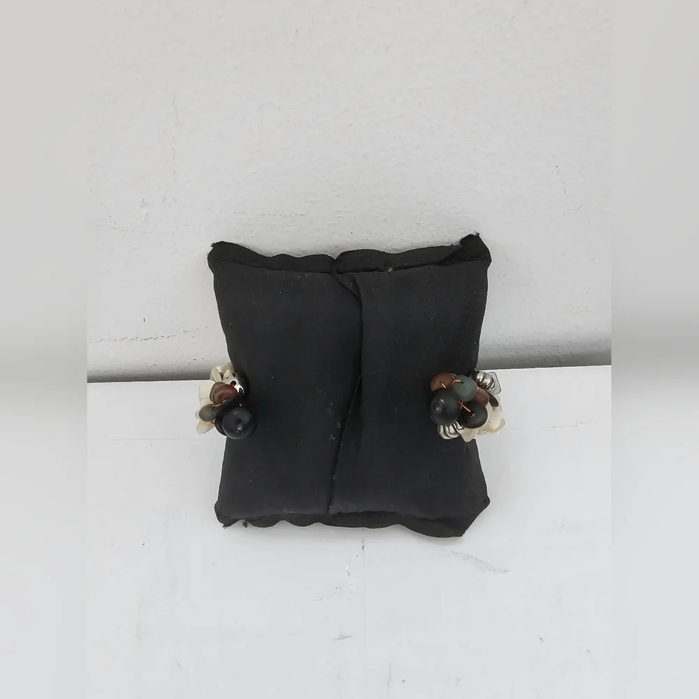 Chic Natural Stone Silver Findings Women's Cuff Bracelet